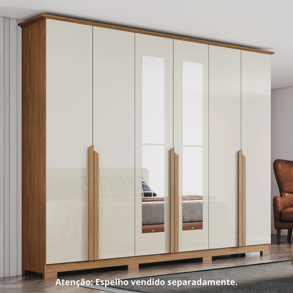 Guarda-Roupa Nepal/ Andréas 06 Pts D309 - Nature off White (127)