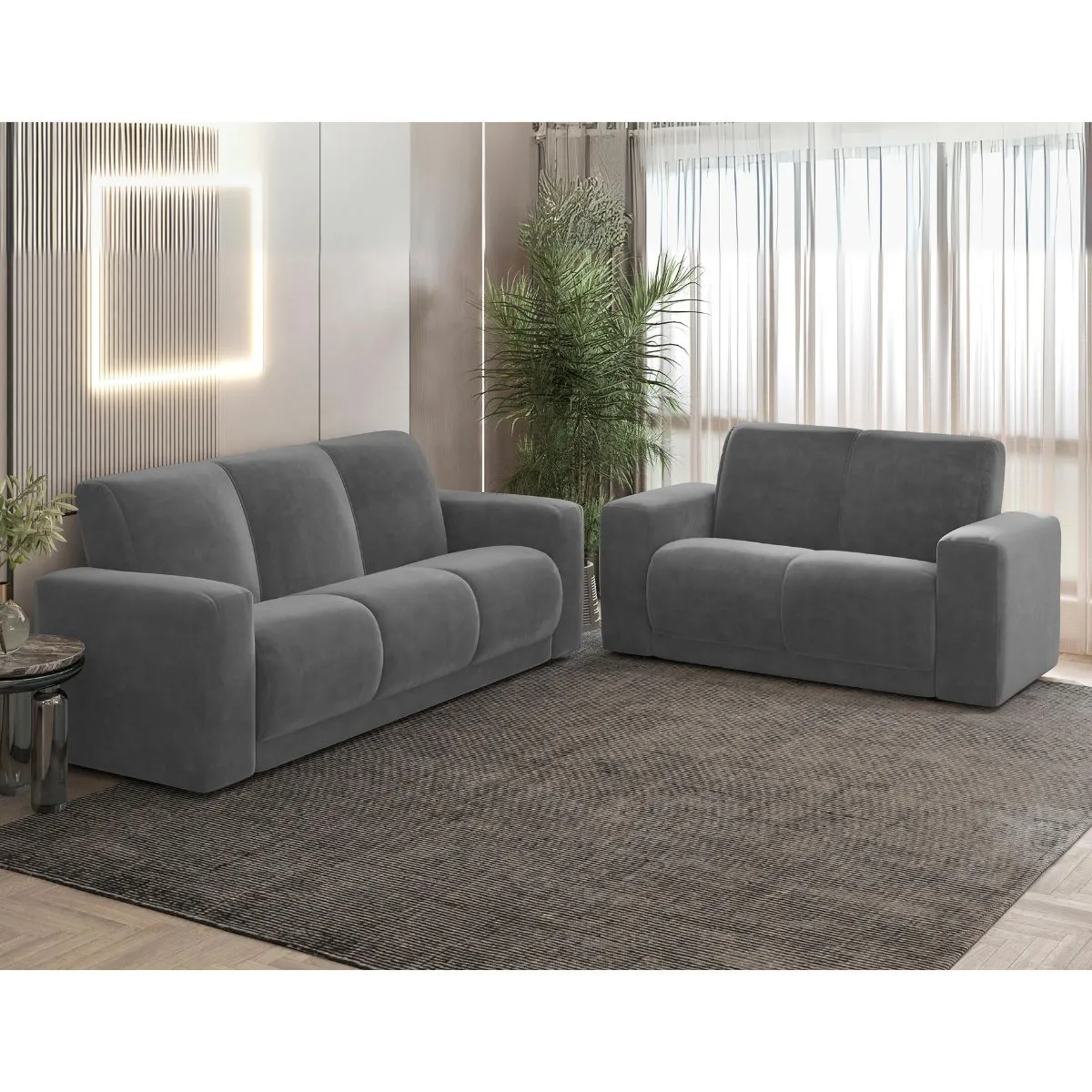 Sofa Avalon/Hawai 3x2 L - Cinza