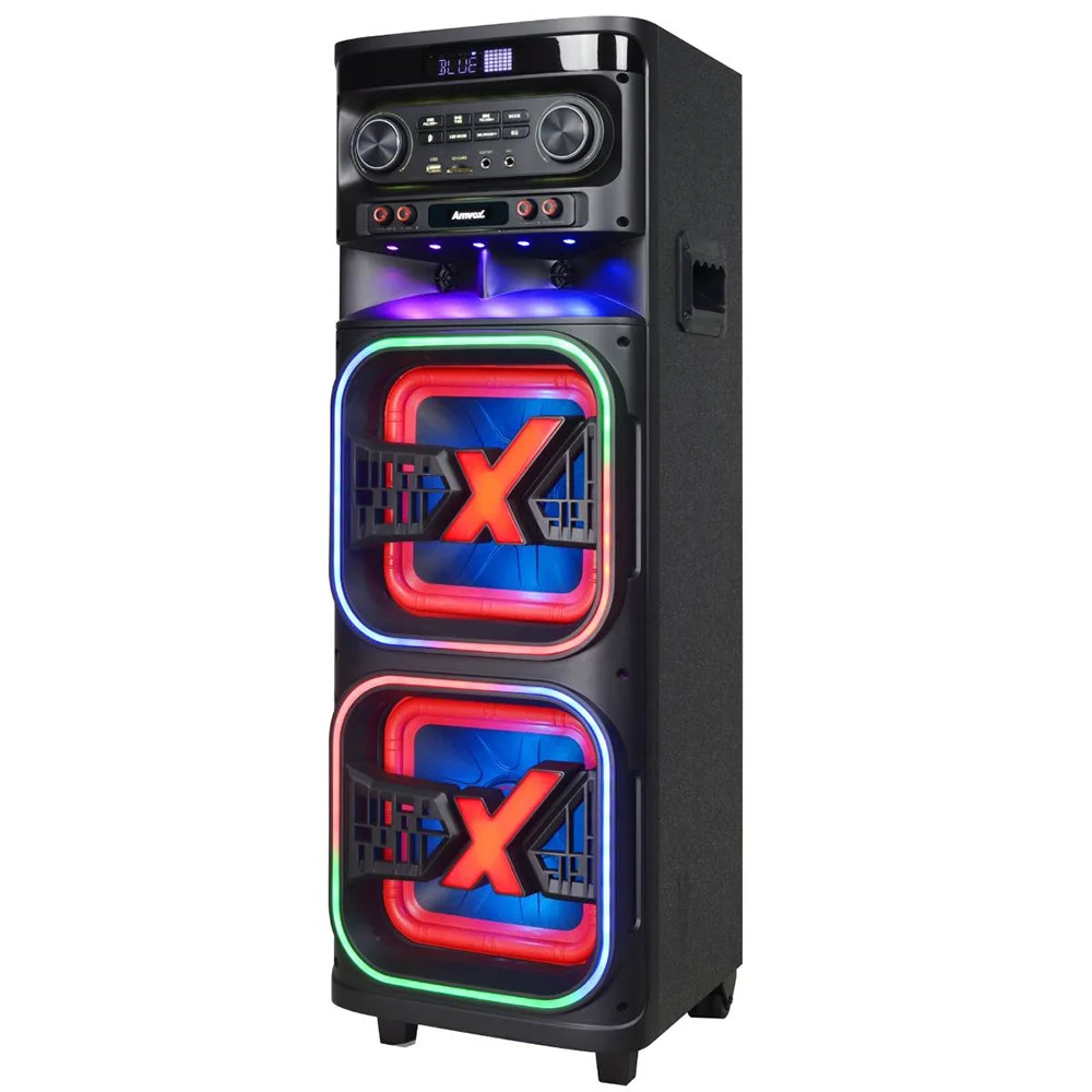 Caixa Amplificada 2100 Atx 2108M Quadradinho Bivolt Amvox