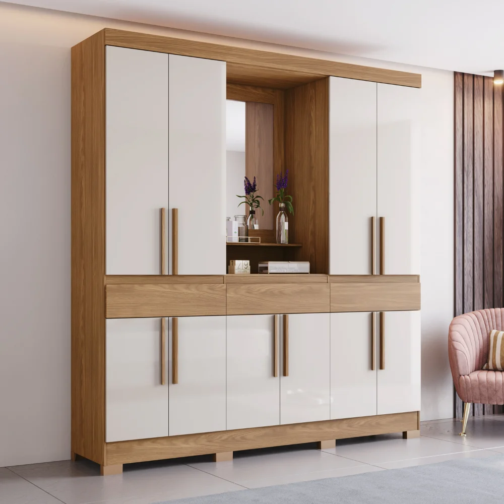 Guarda-Roupa Corinto/ B374 - Nature/Off White