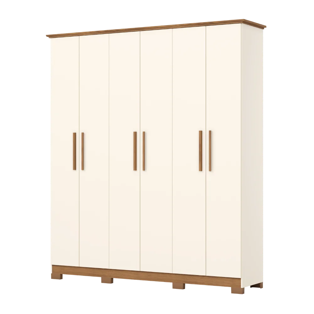 Guarda-Roupa Beirute/Cover - Off White Nature - Foto 3