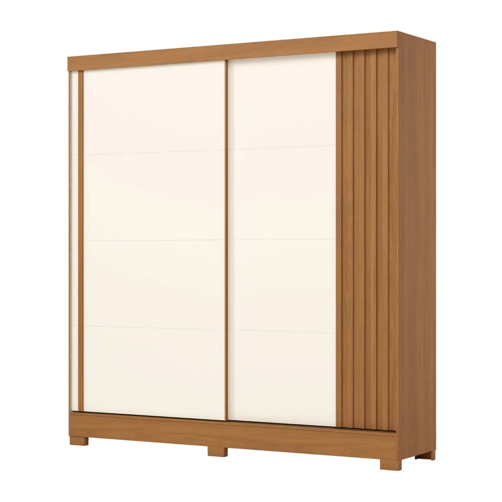 Guarda-Roupa Cannes/ B385 - Cinamomo/Off White/Avelã FLEX - Foto 6