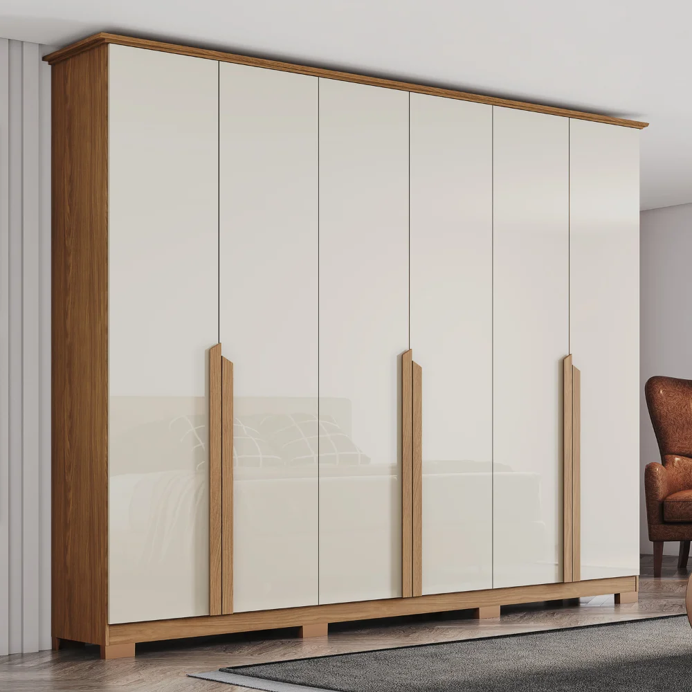 Guarda-Roupa Nepal/ Andréas 06 Pts D309 - Nature off White (127) - Foto 3