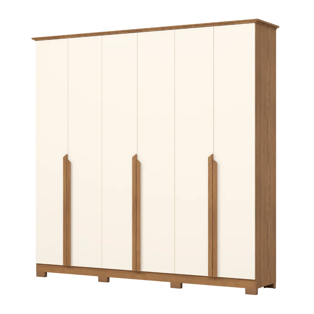 Guarda-Roupa Nepal/ Andréas 06 Pts D309 - Nature off White (127) - Foto 5