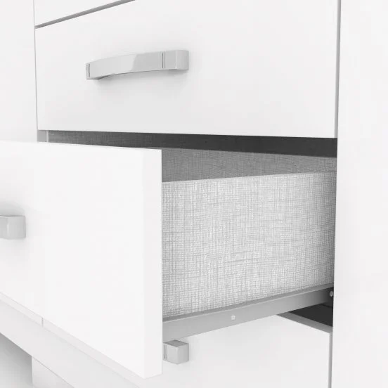 Guarda-Roupa Portugal/Caju 04 pts - Branco - Foto 4