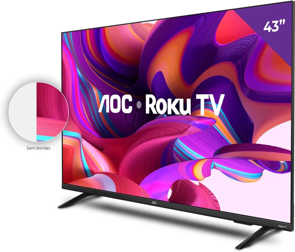 Smart TV 43 AOC ROKU LED 43S5135/78 - Foto 4