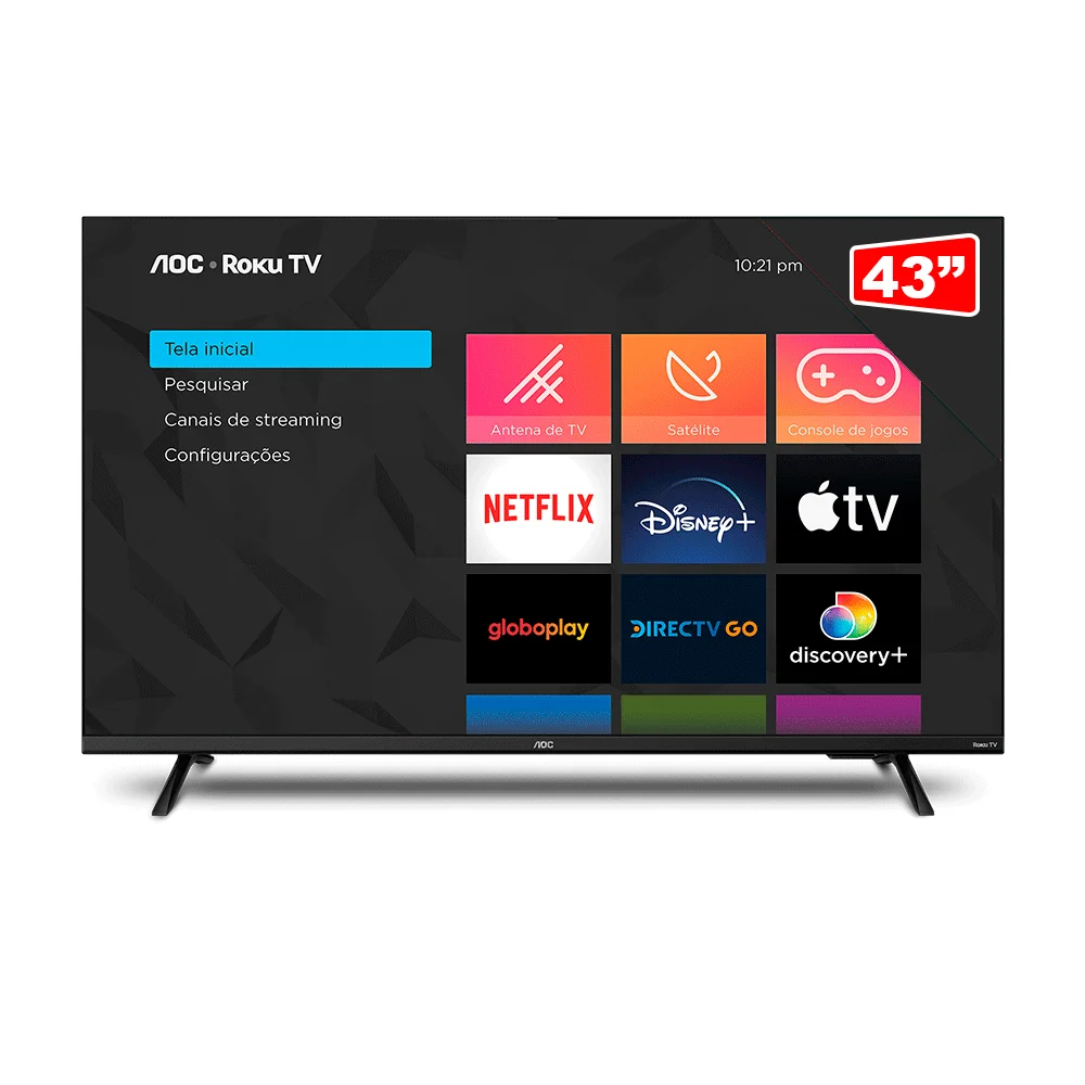 Smart TV 43 AOC ROKU LED 43S5135/78 - Foto 3