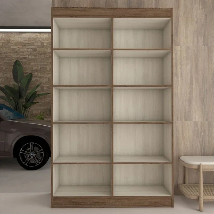 Armário Multiuso Genova 4 Pts Duetto- M5000 - Castanho - Foto 4