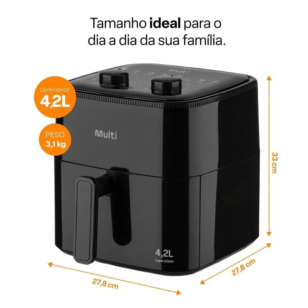 Air Fryer 4.2 L Multi Go252 1350W - 110v - Foto 10