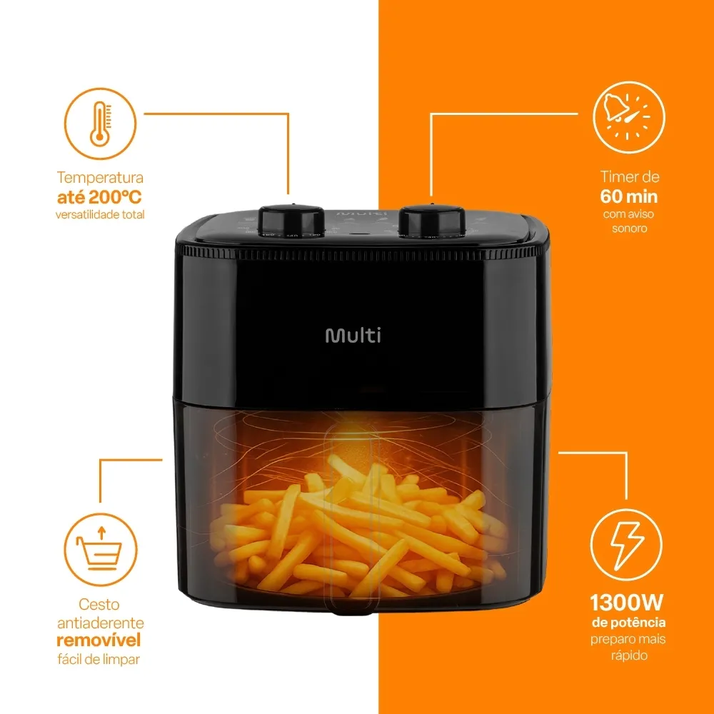 Air Fryer 4.2 L Multi Go252 1350W - 110v - Foto 11